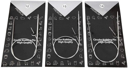 Aghi da cucire a mano 43 cm - Aghi rotondi - 11 misure - Acciaio inossidabile - Leggero - Design duraturo