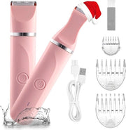 Trimmer per Bikini per Donne, Rasatrice per Donne, Trimmer per Bikini Braccia Gambe Avambracci, Lame Interchangeabili a Incasso Ceramica, IPX7, Utilizzo in Acqua e in Ambiente Secco