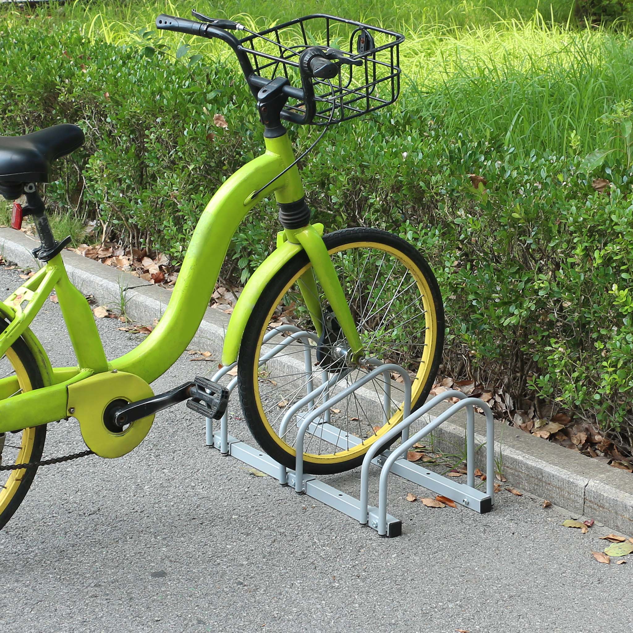 Rastrelliera per 3 biciclette 70x33x27 cm acciaio zincato Porta bici