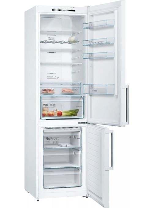 Bosch Serie 4 KGN39VWEQ Frigorifero combinato da libera installazione 203 x 60 cm Bianco Classe E