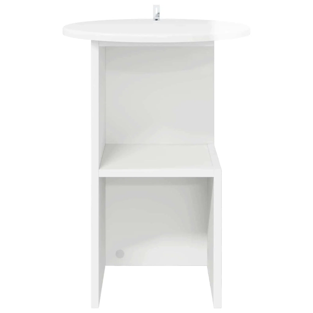 Tavolo laterale Bianco Lucido Ø 39,5 x 55 cm 8001041