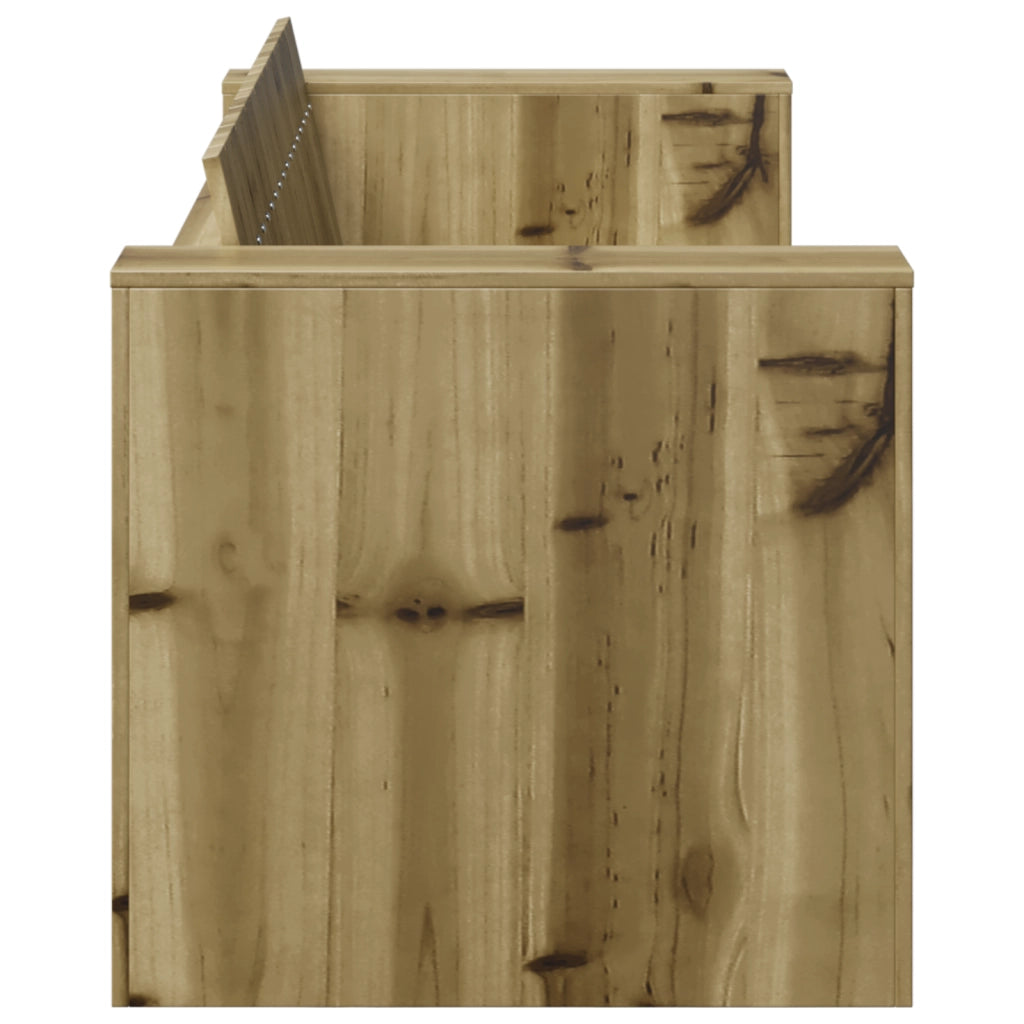 Divano da giardino 2 posti 134x60x62 cm Legno di pino trattato
