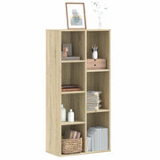 Libreria-Scaffale per Libri-Mobile di Stoccaggio Rovere Sonoma 50x25x105 cm in Legno Multistrato