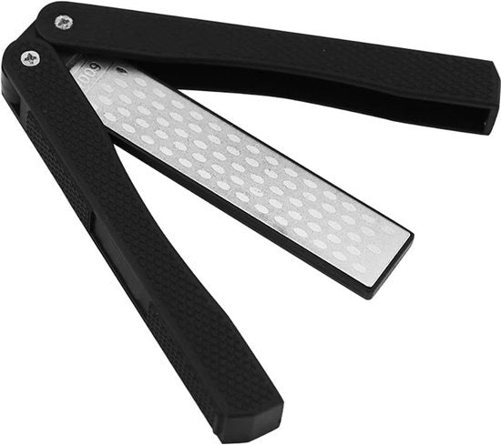 Sbiancamento a doppia faccia 400/600 Grit - Pietra abrasiva pieghevole - Strumento abrasivo a diamante - Portatile - Sbiancatore professionale - Per acciaio da attrezzi