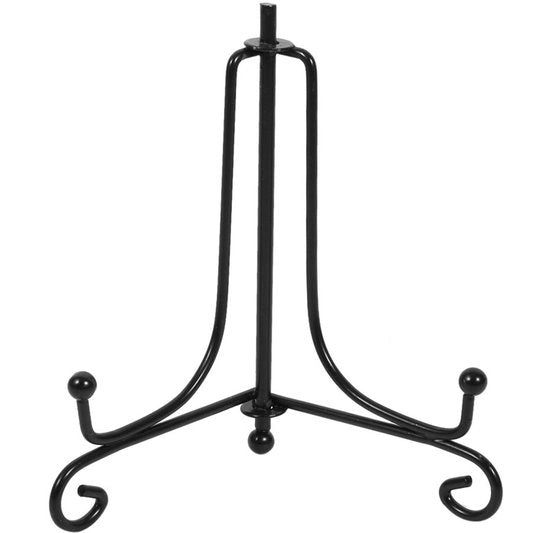 Supporto di esposizione in metallo - Tavolo decorativo - Supporto per piatti - Altezza 10,1 cm - Diametro 10-12 cm - Comodo e duraturo