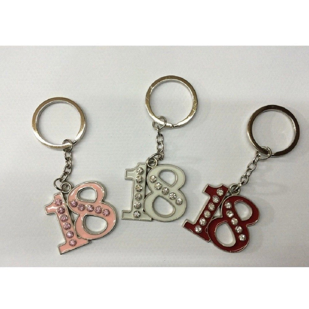 Trade Shop - Portachiavi 18 Anni Bomboniera Compleanno Gadget Festa Party Regalo Diciottesimo -