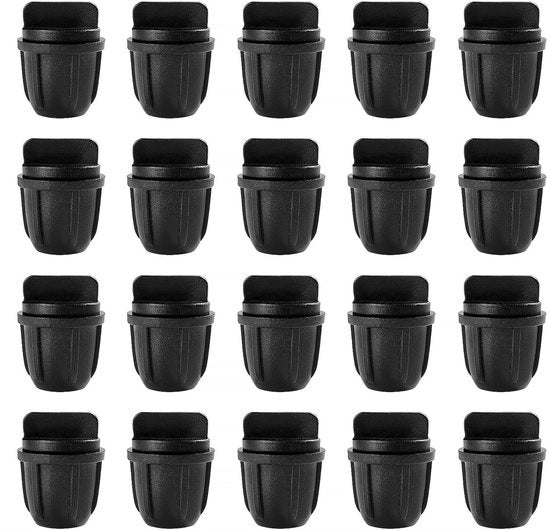 Connettori per tubi idraulici - Connettori per tubi in gomma - Irrigazione - Connettori per tubi in gomma - 4/7mm - Nero
