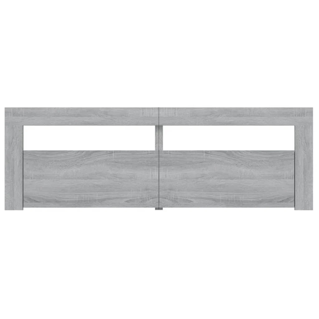 Mobile TV multimediale mensola TV credenza mobile TV sala da pranzo soggiorno camera da letto con luci LED Sonoma 120 x 35 x 40 cm grigio 02_0026799