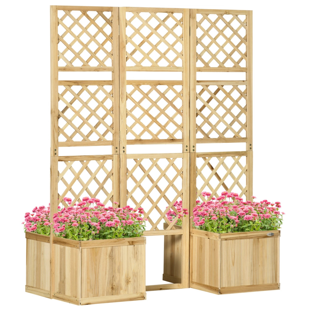 Paravent da Giardino ¨C zephmum ¨C Naturale, Massello, 133x62x165 cm