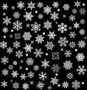 Decorazione per finestre con fiocchi di neve - 93 pezzi - Tema Natale e inverno