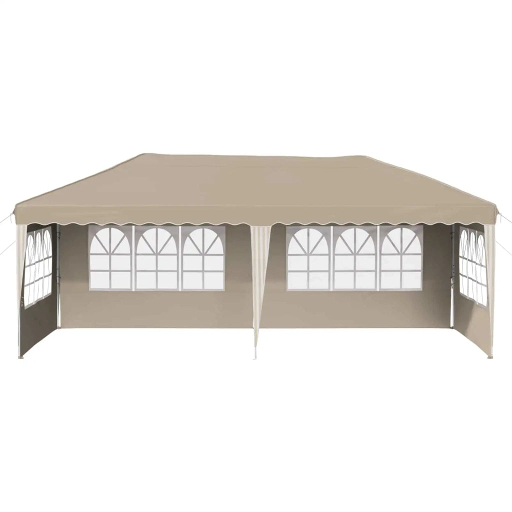 Tenda per feste a pop-up-Gazebo 575 x 289 x 245 cm Crema