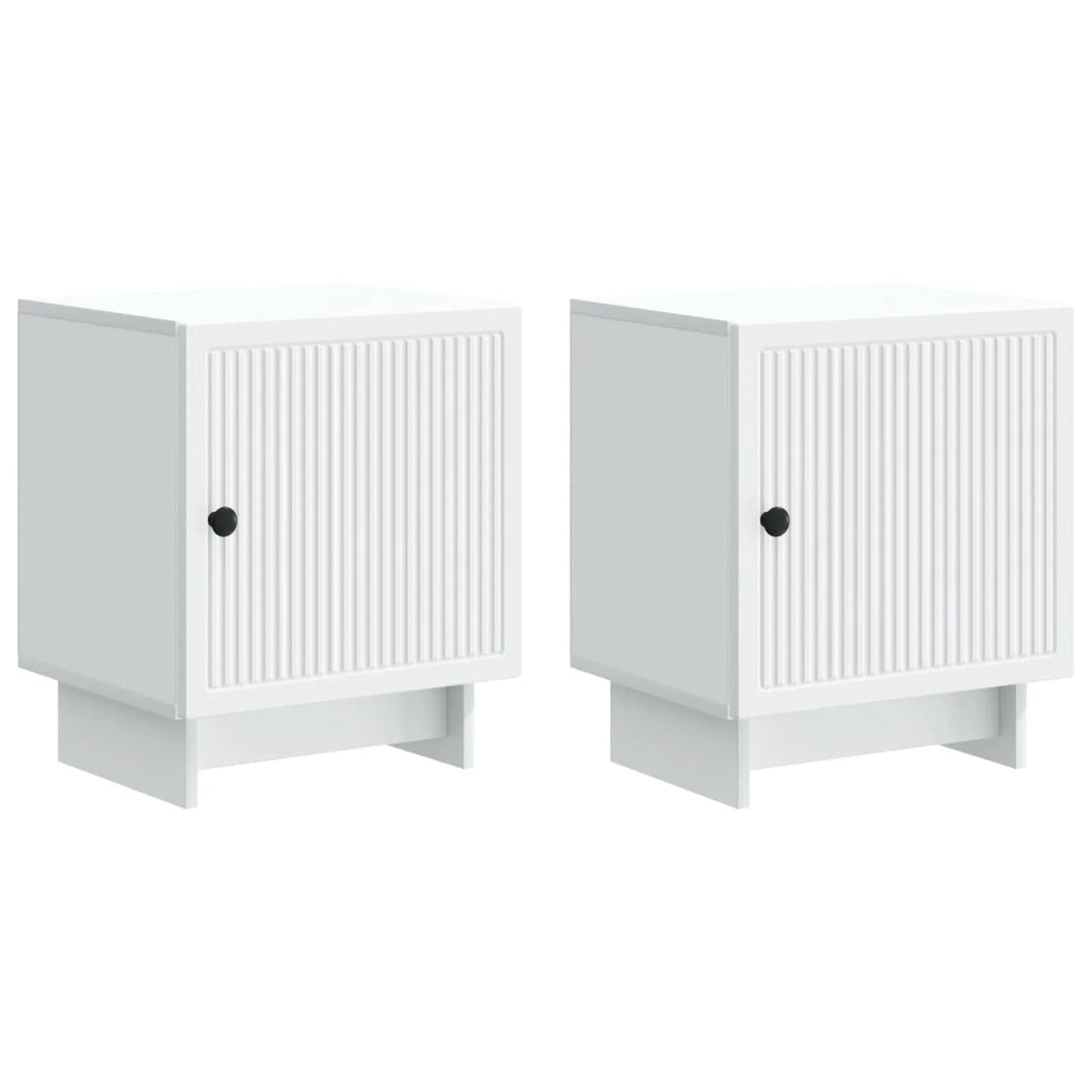 Armadio da Notte 2 pcs Bianco 43 x 34,5 x 50 cm