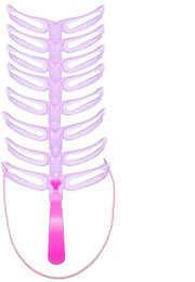 Kit di stencils per sopracciglia - 8 modelli per sopracciglia perfette - Adatto a tutti i tipi di faccia - Materiale PVC morbido - Regolabile con elastico - Stencil per sopracciglia