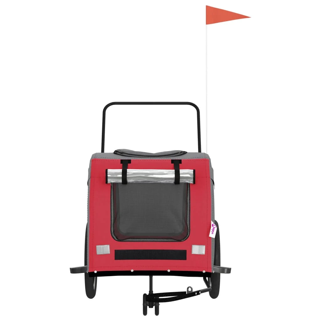Rimorchio/carrello per animali domestici rosso 02_0044359