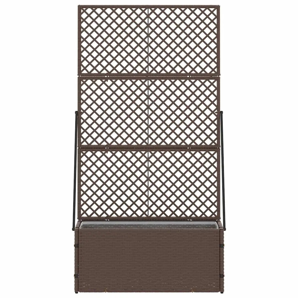 vidaXL Fioriera Marrone 70 x 30 x 135 cm Metallo