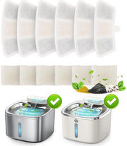 Filtro sostitutivo per fonte acqua per gatti in acciaio inossidabile da 3,5L, modello PW04 (lotto 6 pezzi)