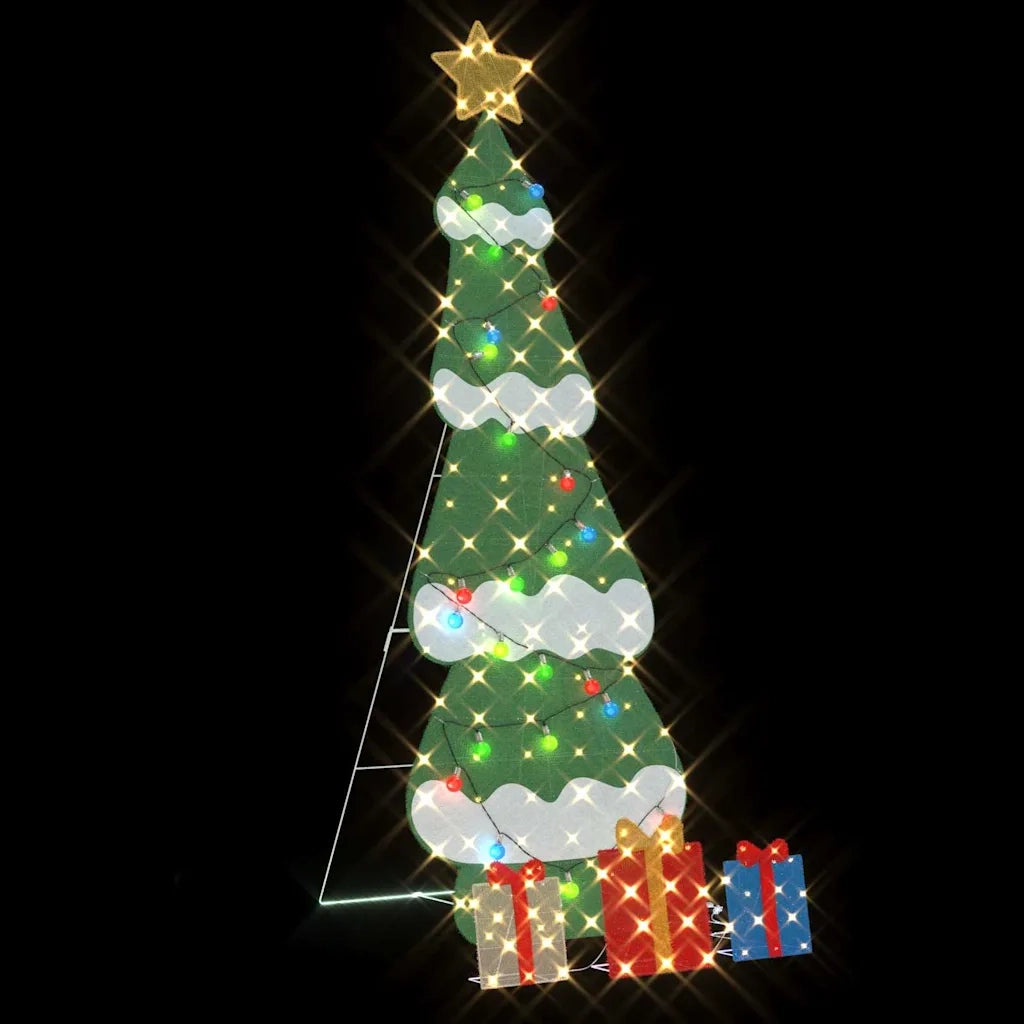 Albero di Natale | Decorazioni natalizie Illuminato con 3 Scatole Regalo 2D Bianco Caldo