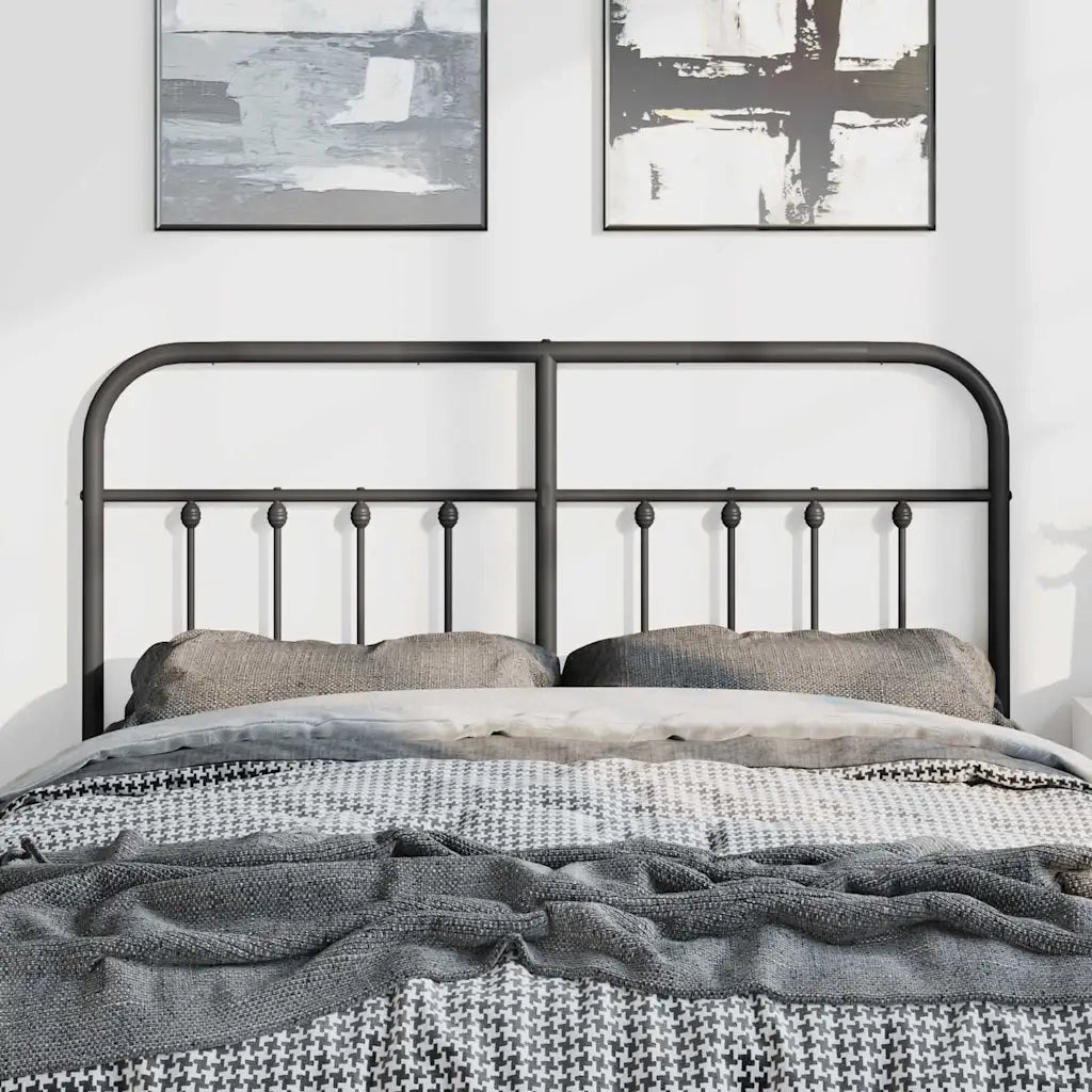 Testiera | Testata di Ricambio in Metallo Nero 150 cm