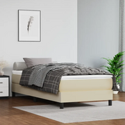 Giroletto a Molle con Materasso Crema 90x190 cm in Similpelle 3144233
