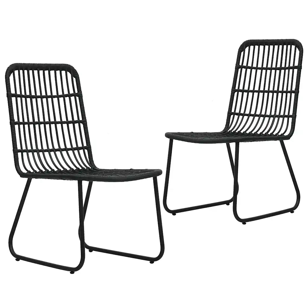 Set da Pranzo da Giardino 3 pz | Set Salotto da Giardino in Polyrattan e Vetro