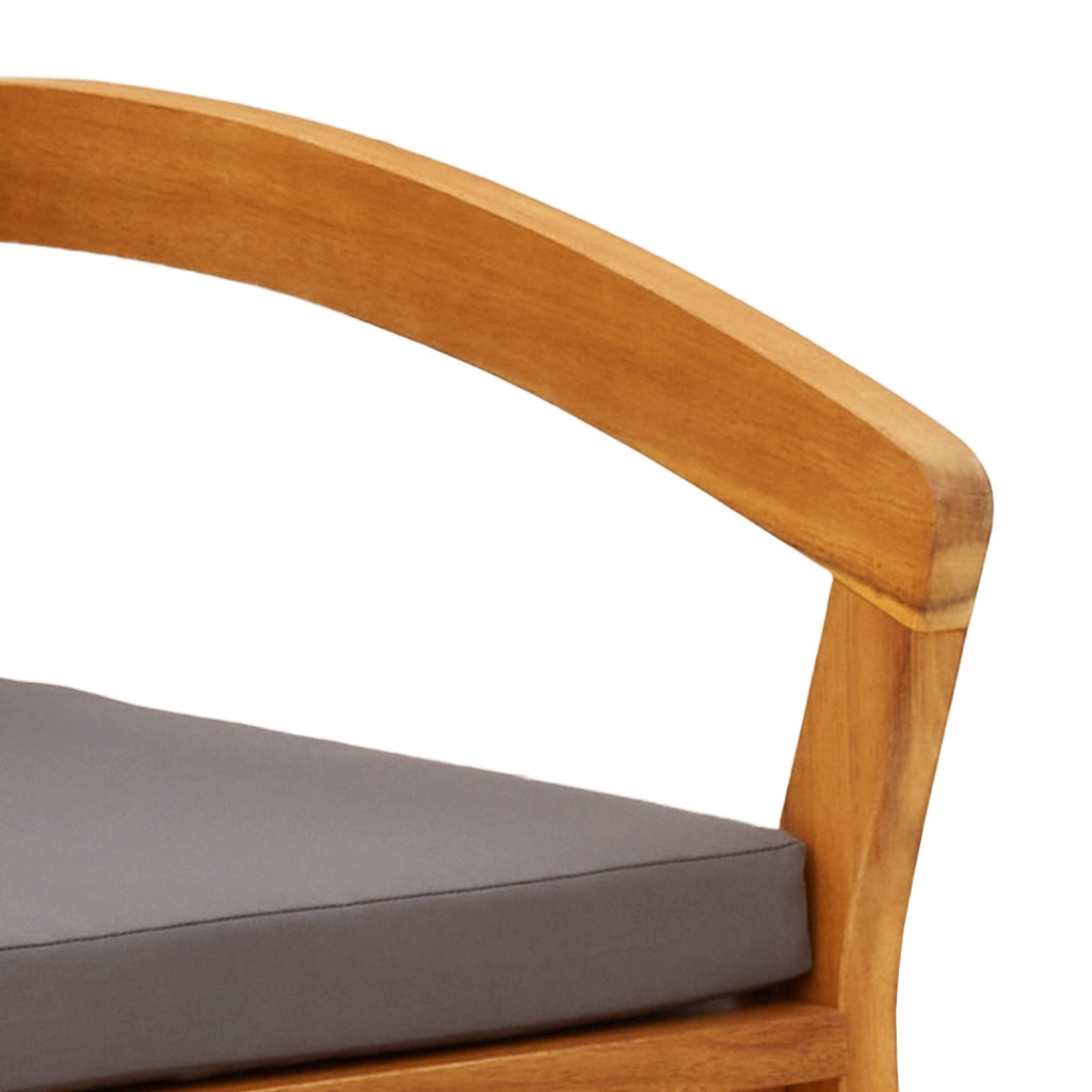 Sedia da giardino  2 pcs 59,5x70,5x72,5 cm Legno massello di acacia