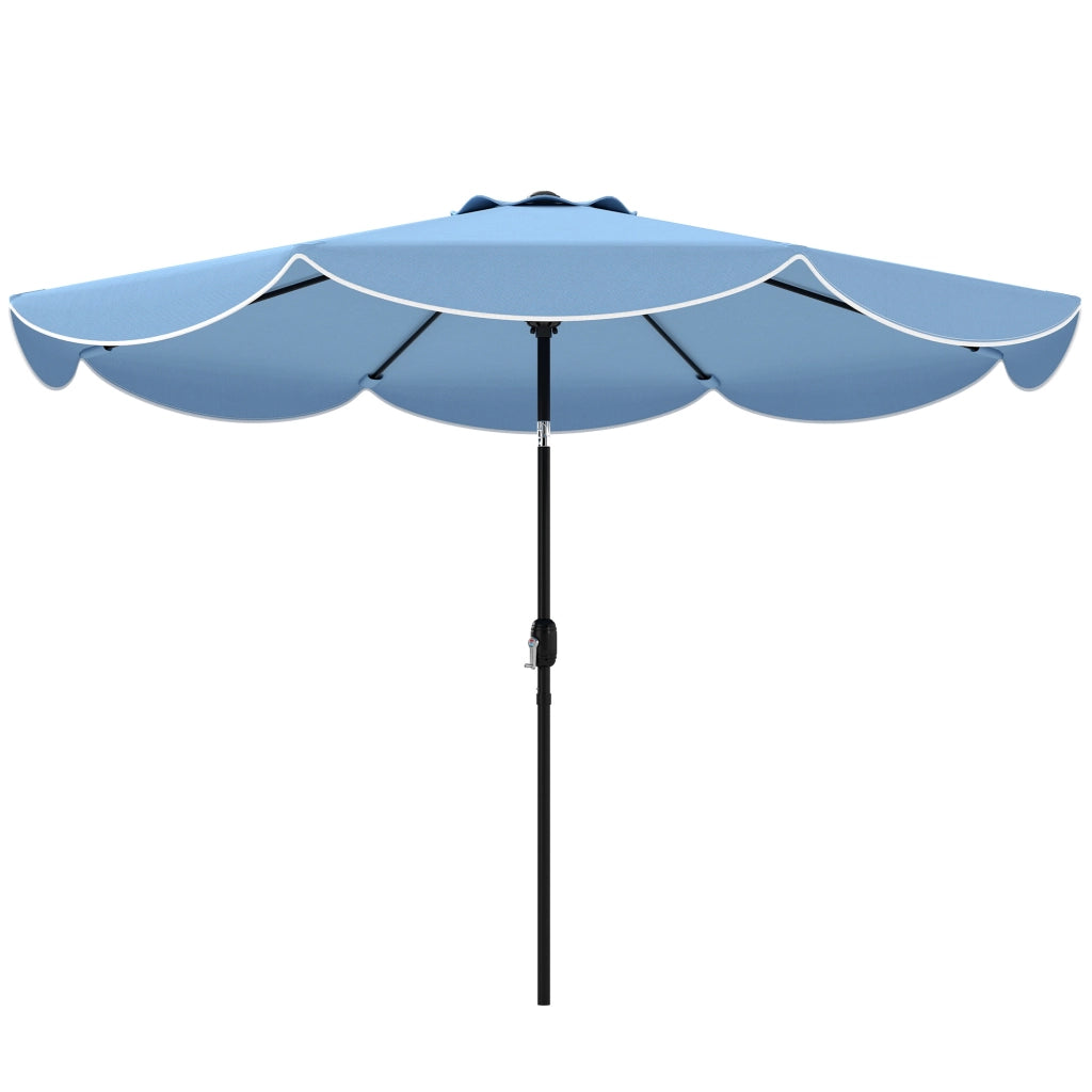 Ombrellone da Giardino ¨C zephmum ¨C 3 Posizioni Regolabili, ?270 cm, Azzurro