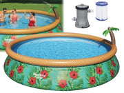 PISCINA BESTWAY TONDA PALMS ANELLO D457XH84 CM 57416