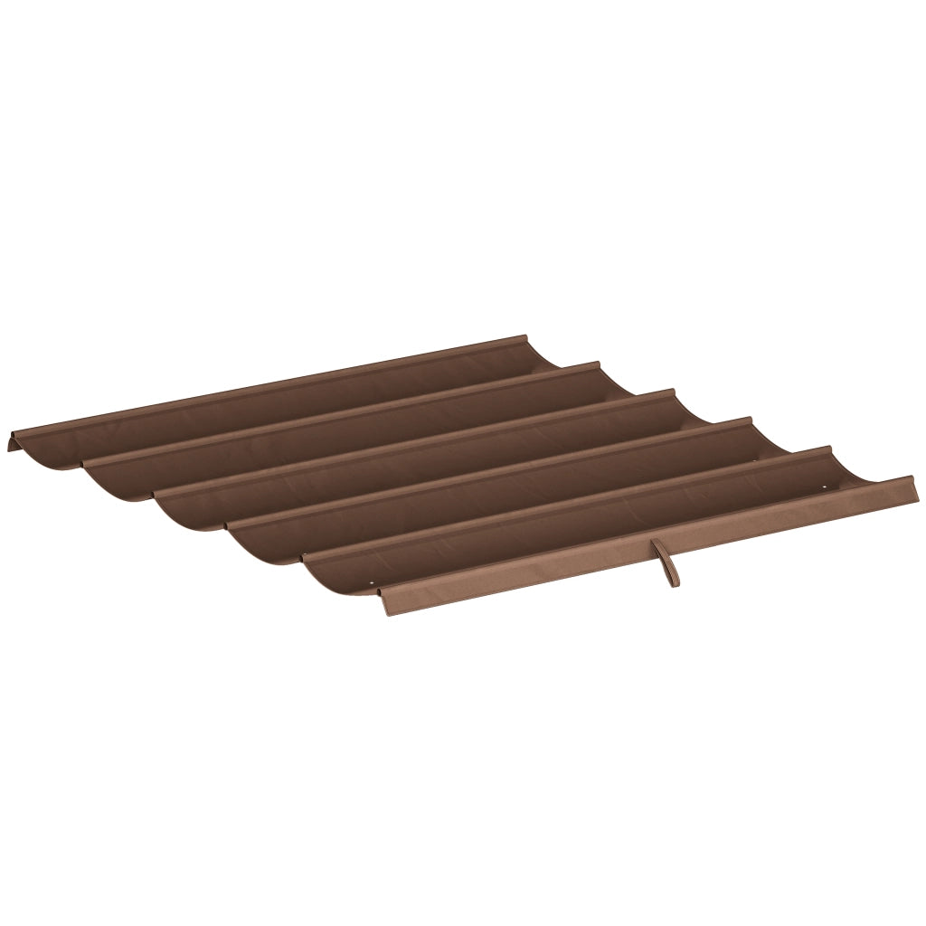 Tetto per Gazebo Pergola ¨C Zephmum ¨C Poliestere 250x255 cm Colore Caff¨¨
