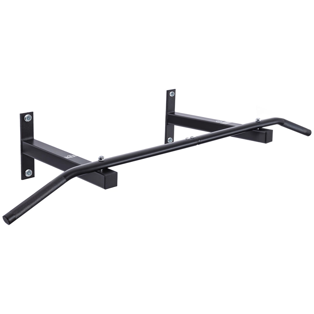 Barra per Trazione a Muro con Ganci ¨C Minimal ¨C Nero Acciaio 113x41x20cm