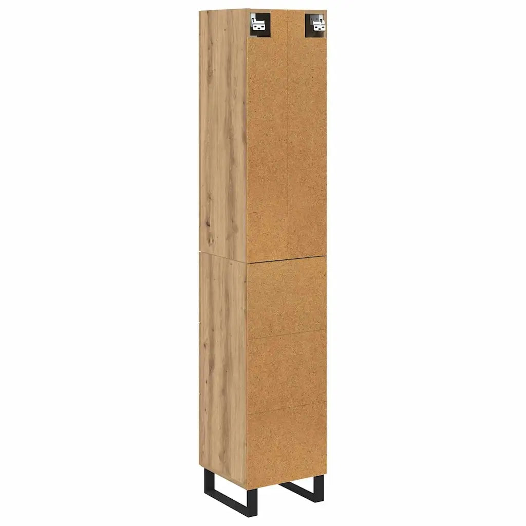 Credenza con cassetto Rovere artigianale 34,5 x 34 x 180 cm 3416000