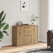 Credenza Rovere Artigianale 88x30x64 cm in Legno Multistrato