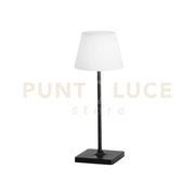 LAMPADA DA TAVOLO RICARICABILE LED JAMMIN NERA 2,2W 60LM 3000K DIMMERABILE IP54 15X39CM