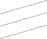 Tubo in Acciaio Inossidabile 3mm di Diametro - 0,2mm di Spessore - 150mm di Lunghezza - Set di 3 - Tubo Continuo - Durevole e Esteticamente Accettabile - Tubo Metallico