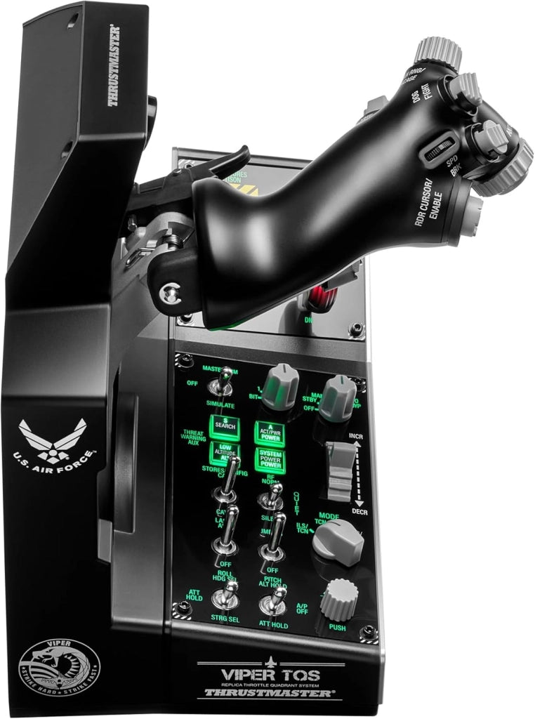 Viper TQS Mission Pack per PC, Sistema Quadrante Manetta in Metallo, Manetta e Pannello di Controllo Inclusi, Precisione Effetto Hall