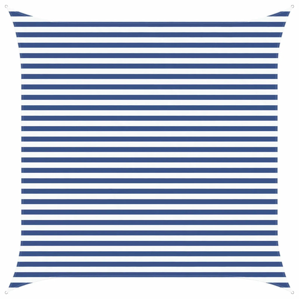 Vela da ombra solare-Telo Ombra-Vela Ombreggiante-Parasole a Vela Blu e Bianco 3,6 x 3,6 m
