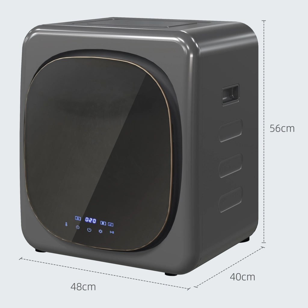 Asciugatutto per biancheria con UV ¨C zephmum ¨C acciaio inox grigio 4kg