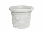 PRESTIGE VASO TONDO BIANCO IN RESINA 40 X H 30 CM
