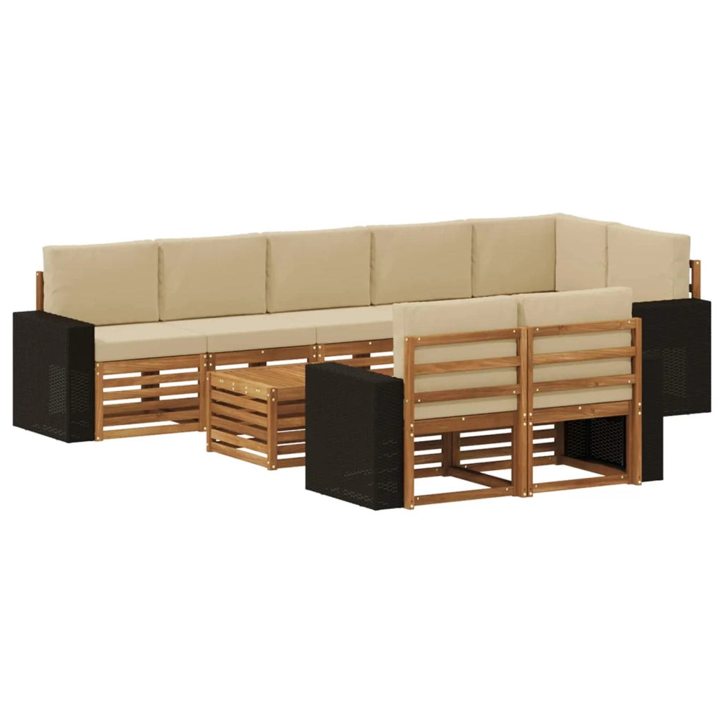 Set divani Legno di Acacia Massello 3384544