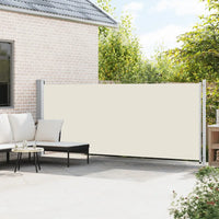 Tenda Laterale Retrattile per Patio 600x160 cm Crema