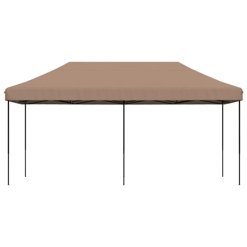 Tenda da Festa Pieghevole Pop-Up Tortora 580x292x315 cm