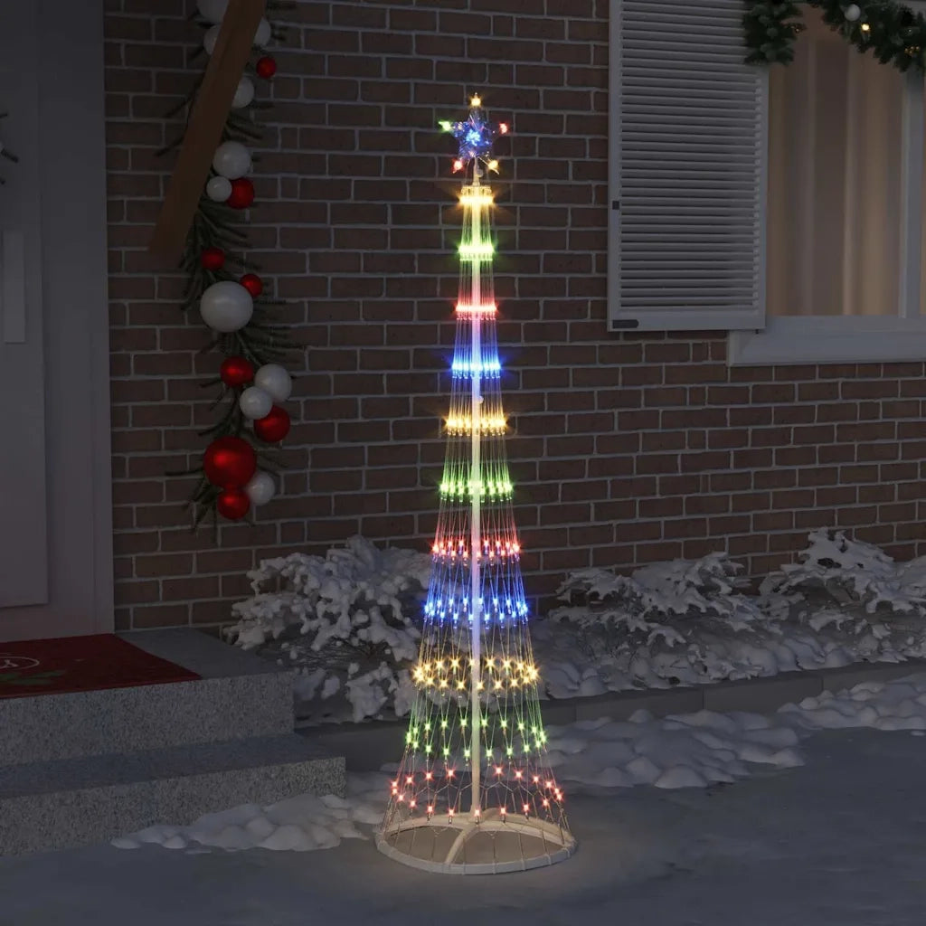 Albero di Natale LED Multicolore 51 x 51 x 190 cm Metallo 42018774