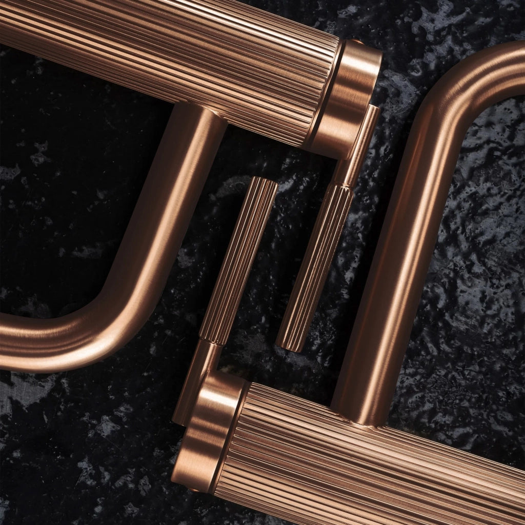 Rubinetto Da Lavabo Rea Argon Brush Copper Low