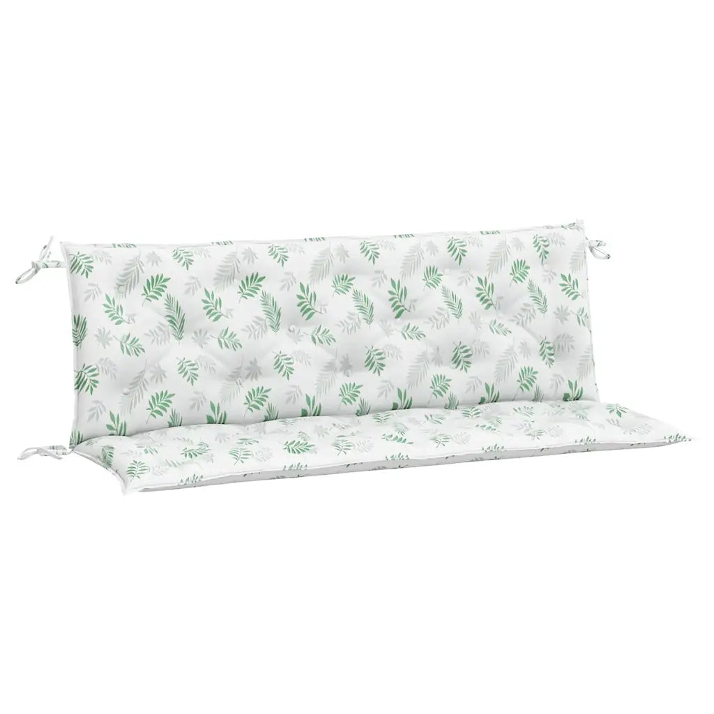 Cuscini Panca Giardino 2 pz Motivo a Foglie 150x50x7 cm Tessutocod mxl 118248