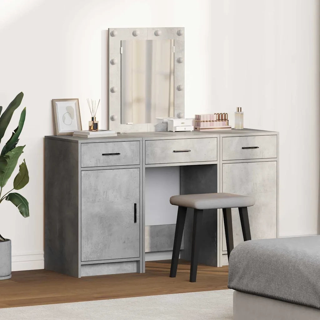 Toeletta | Tavolo da Trucco Grigio 50 x 41 x 135 cm Legno multistrato