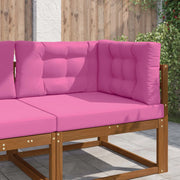 Cuscino per divano da esterno 3 pcs Rosa Poliestere