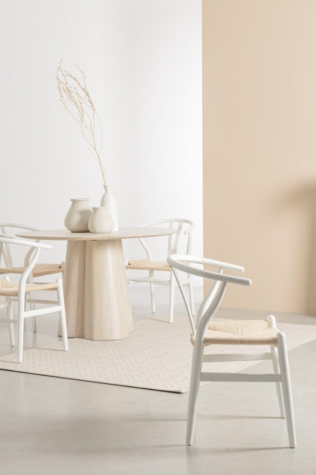 Sedia 49x42x78 cm Artas in Legno Bianco