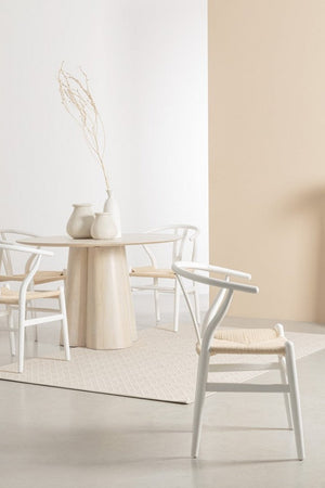 Sedia 49x42x78 cm Artas in Legno Bianco