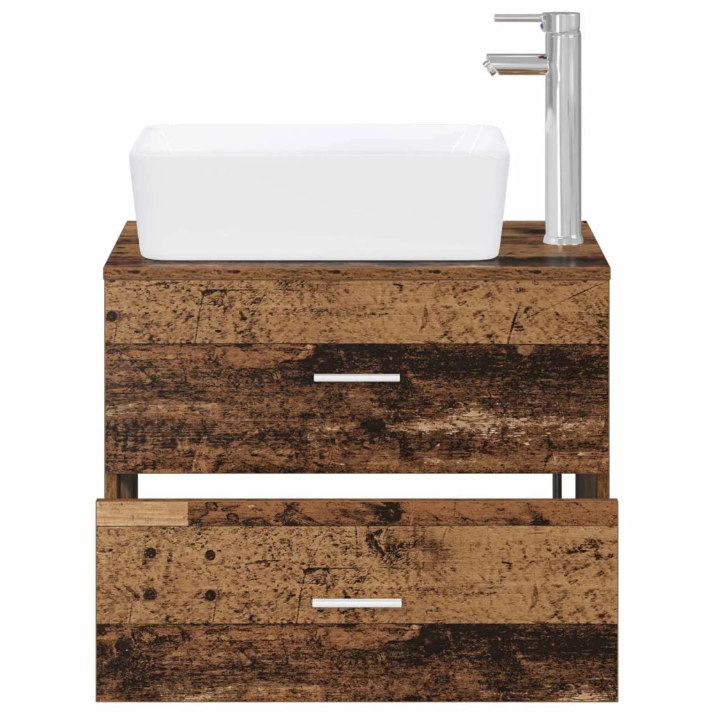Set di mobili per il bagno Legno antico Legno ingegnerizzato 3404396