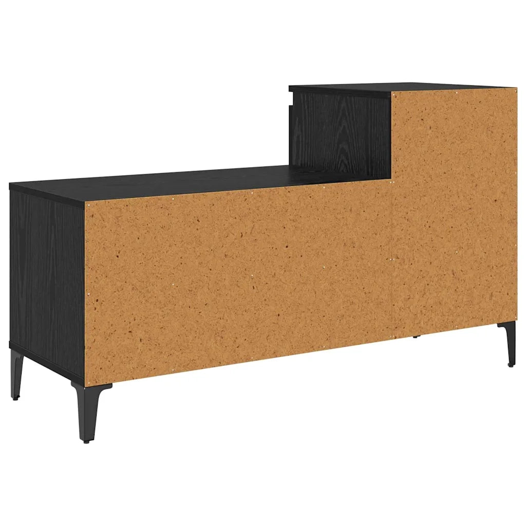Mobile per scarpe con cassetto-Scarpiera Rovere nero 102 x 36 x 60 cm 680460