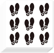 Sticker Decorativi 180 Pezzi - Sticker Autoadesivi - Sticker Silhouette con Tracce di Piede - Sticker Decorativi - Album/Stickere per Calendario - 90 x 90 mm - Sticker Decorativi